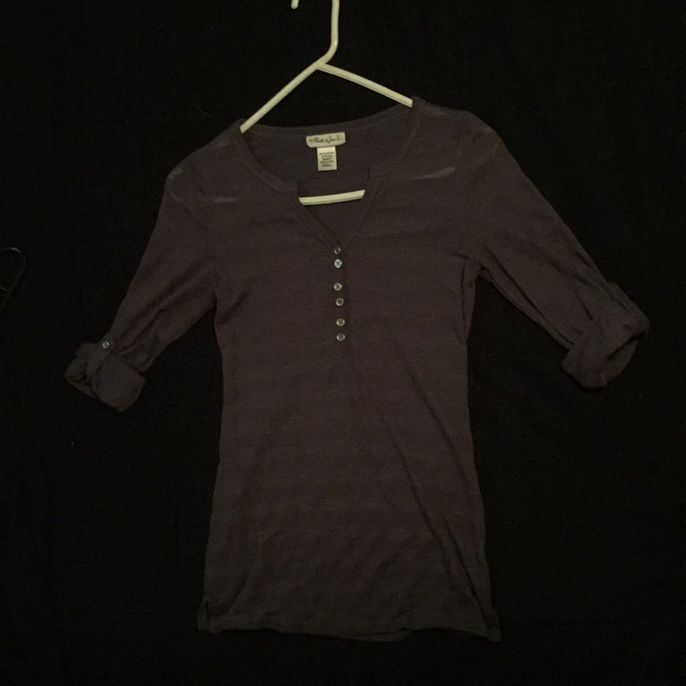 Mid Length Cuffed Blouse (S)